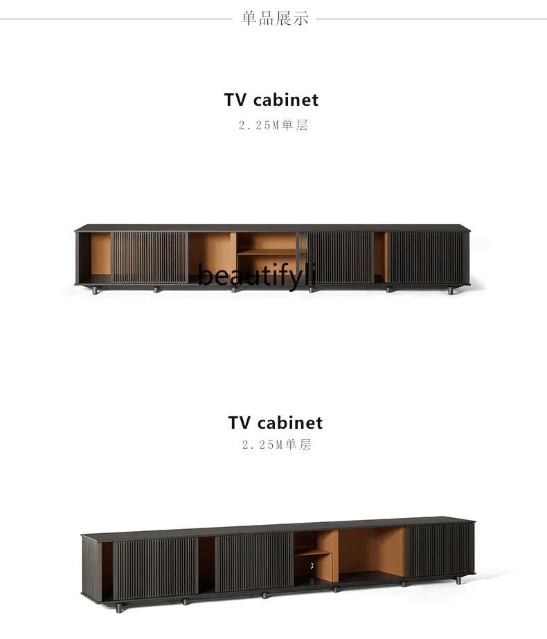 Italian Modern Light Luxury Furniture Sideboard Cabinet Nordic TV Cabinet