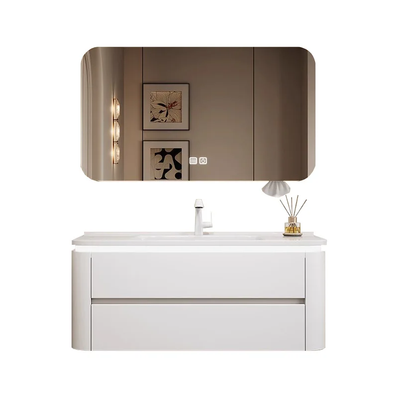 

Oak bathroom combination toilet washbasin washbasin smart mirror cabinet