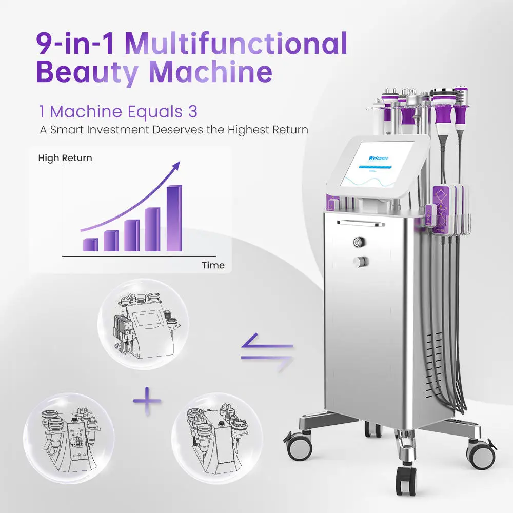 Professional 40K Treatment Cavitation Vacuum Machine Body Sculpting Slimming Fat Burning Losing Weight Massage Beauty equipment