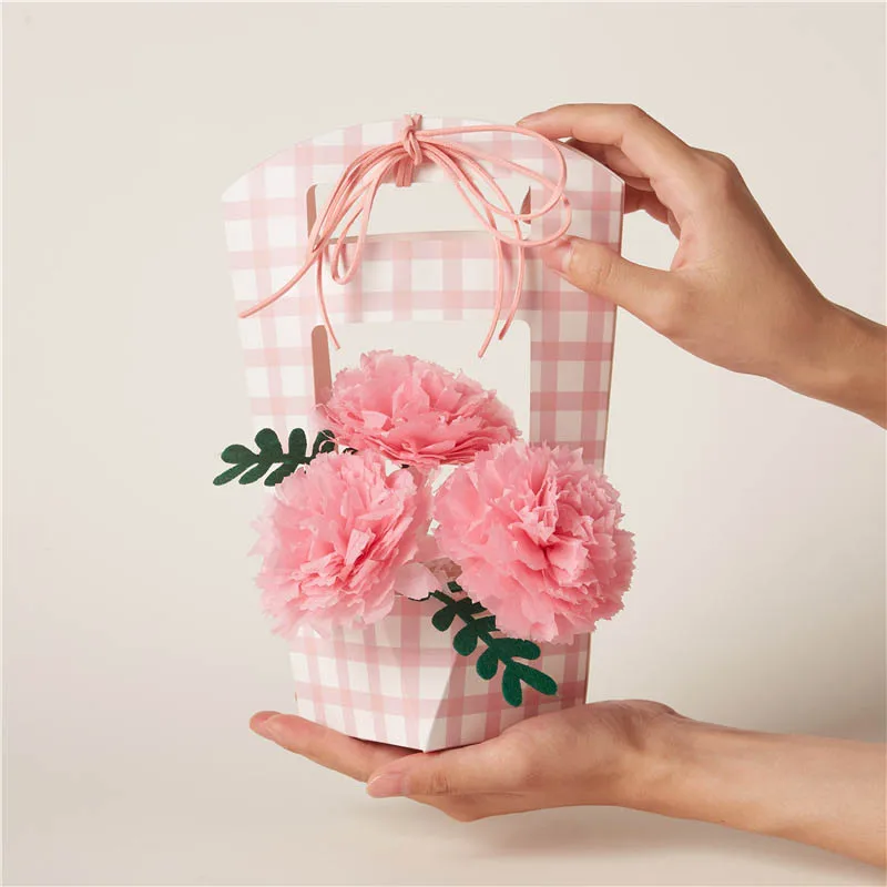 

2025 New Pretty Bouquet Small Flower Basket Creative Children Handmade DIY Production Kit Teacher's Day/Birthday Gift