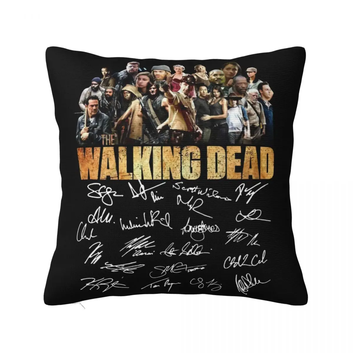 The Walking Dead Signature Lovers Black Cotton Men S 5Xl Made In Usa Halloween Pillow Case