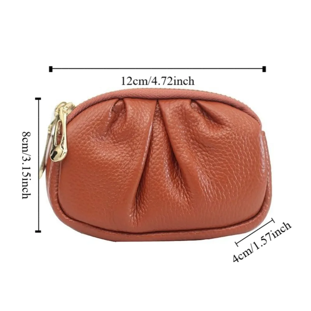 بطاقة جيب ريترو الليتشي نمط المحفظة مزدوجة سستة بو الجلود البسيطة عملة المحفظة حامل البطاقة متعددة الوظائف محفظة قصيرة هدية