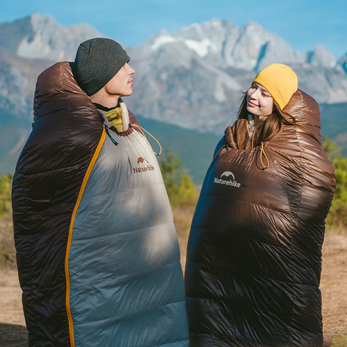 Naturehike Snow Petrel Entendaunen-Mumienschlafsack für kalte Wintertage, ultraleicht, warmhaltend, professioneller Schlafsack CNK2550WS014