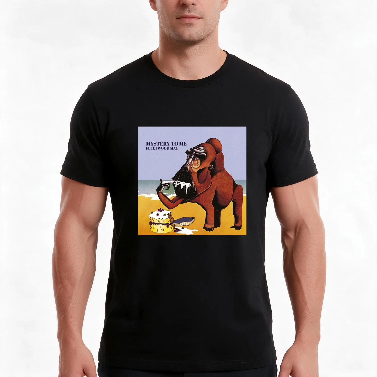 Fléétwóód vintage Mác Mystery To Me 1 Album Cover T-Shirt, Summer Casual Cotton Tee, Oversized Streetwear Tops, Unisex Men Women