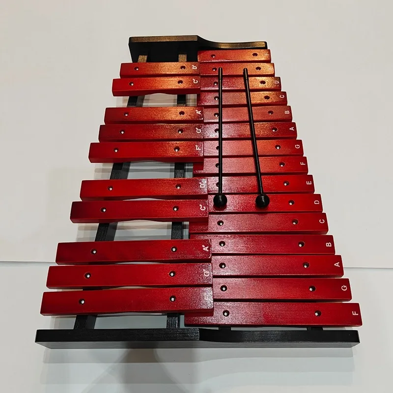 Portable Xylophone 25 Tones Woden Xylophone Kids Beginner Children Orff Toy Piano Clear Sounds Percussion Instrument with Bag