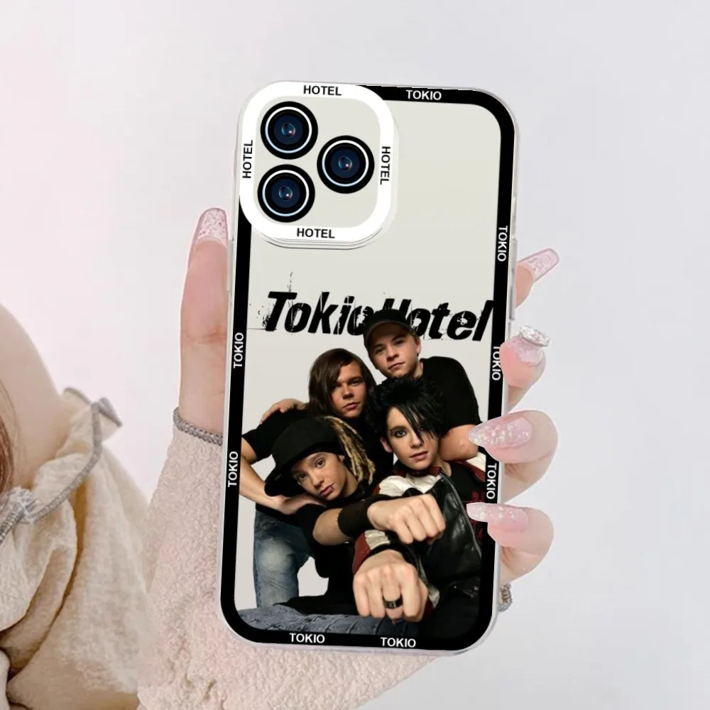 Tokio Hotel Hot Band Phone Case For iPhone 11 12 Mini 13 14 Pro Max Transparent Shell