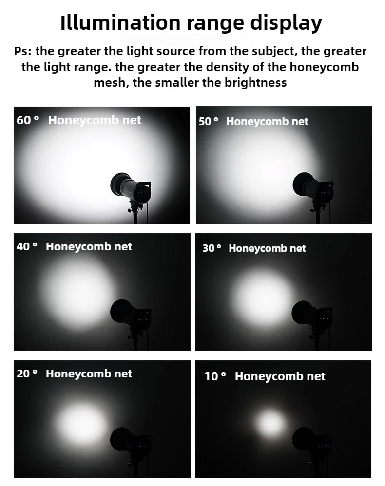 عاكس الناشر غطاء مصباح طبق العسل شبكة ل بوينز جبل القياسية التصوير استوديو فلاش ضوء إحترافي