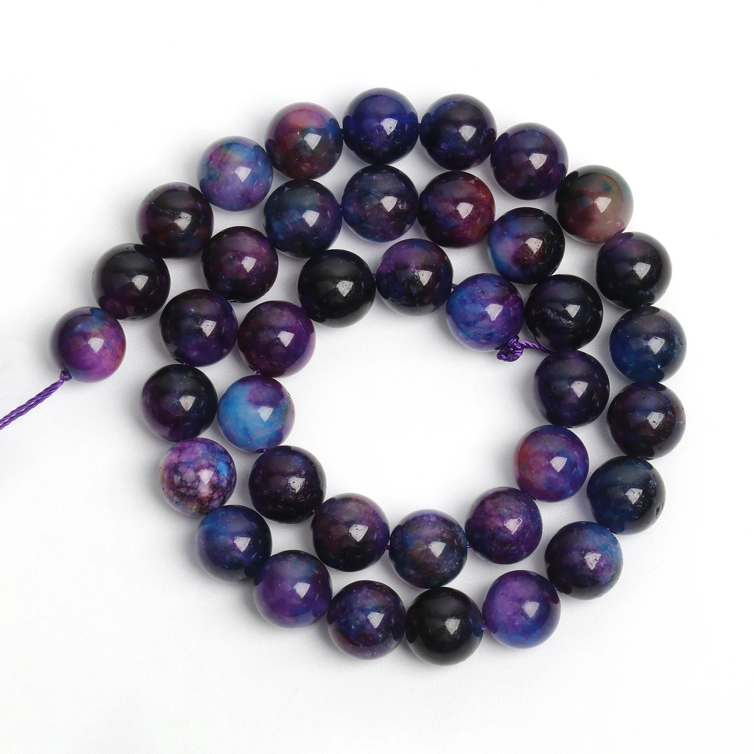 Wholesale 6-10mm Natural Dark Sugilite Stone Beads Round Loose Spacer Beads for Jewelry Making Diy Bracelet Necklace Accessories