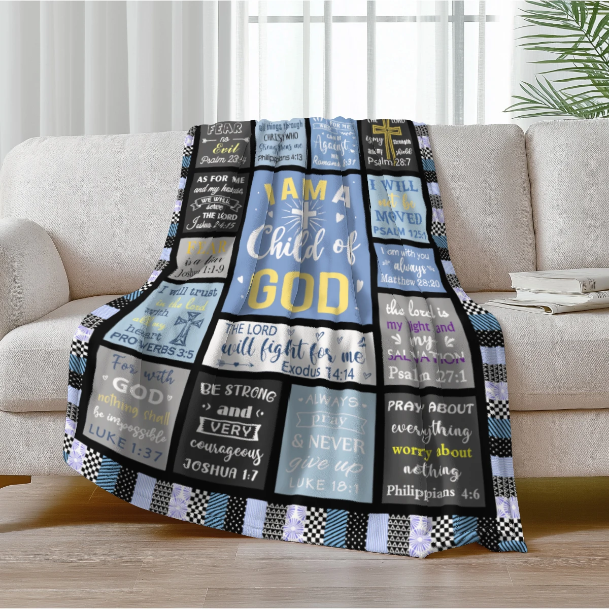 Bible Scripture Inspirational Blanket