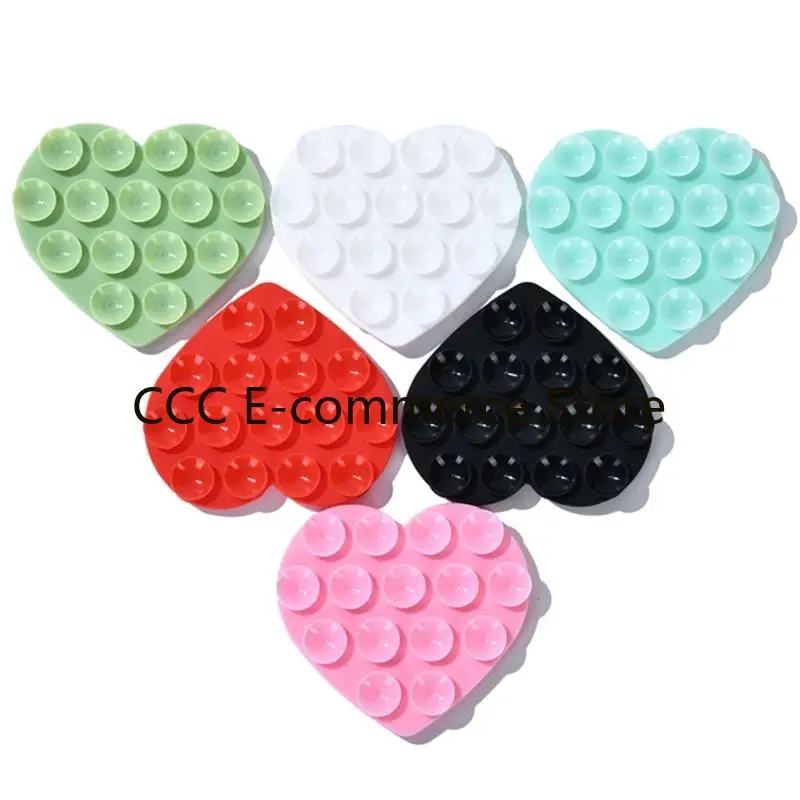 Silicones Suctions Phone Case Adhesive Mount Handsfrees, Strong Grip Holder for Video for Most Model Phone R58A