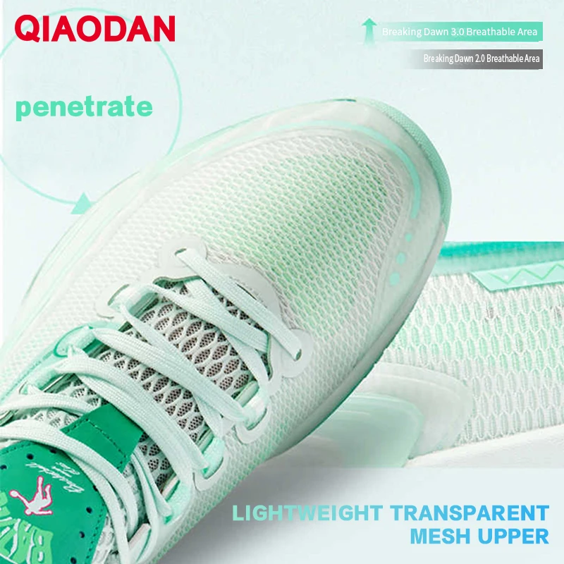 

QIAODAN PoXiao 3, профессиональные баскетбольные кроссовки для мужчин и подростков, легкие дышащие спортивные кроссовки Wearabl Cushion QXA013252102