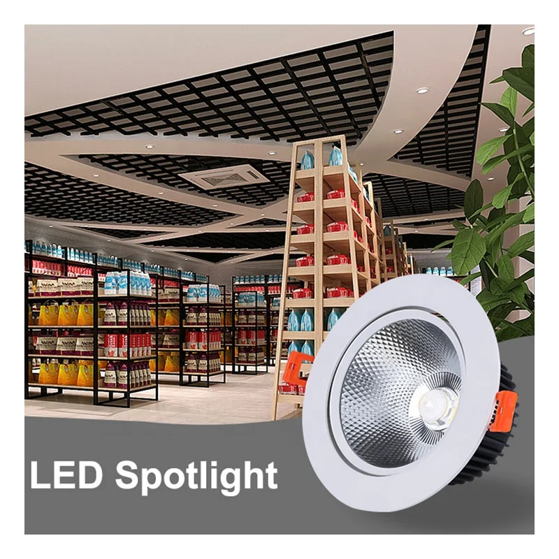 Commercial Downlights Ceiling Light 15w 20w 25w 240v Flicker Free Aluminum LED Spotlight