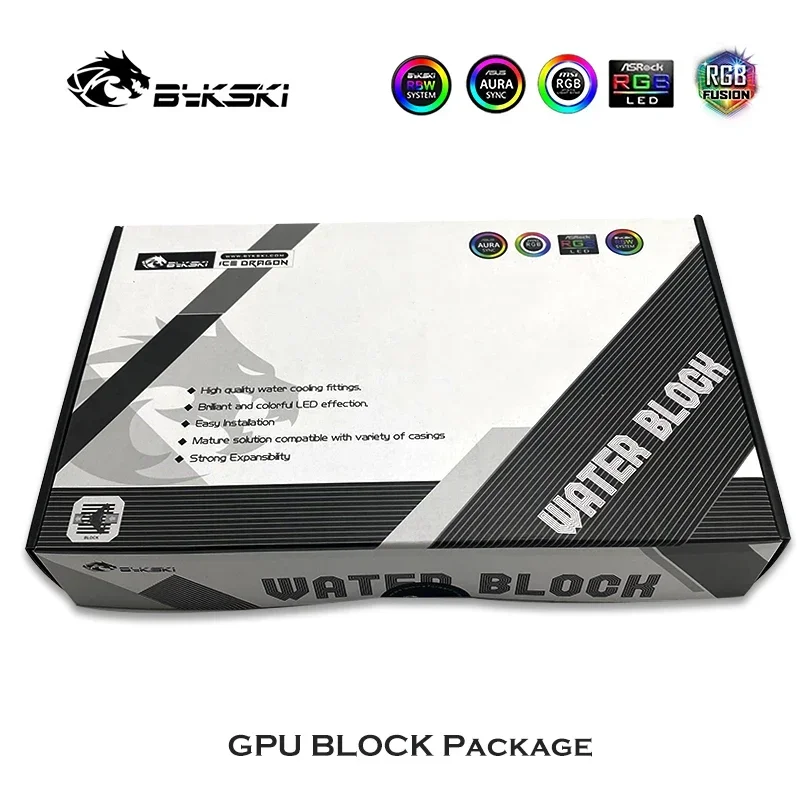 Imagem -06 - Bykski Gpu Bloco de Água para Xfx rx 5700 xt Thicc Iii Ultra 8g Boost Placa Gráfica Cobertura Completa Radiador Refrigerador A-xf5700xtbw-x