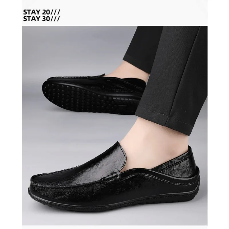 

Men's Leather Casual Loafers Shoes Wedding Dress Shoes New Big Size Moccasins Shoes Suede Shoes High Quality Zapatos