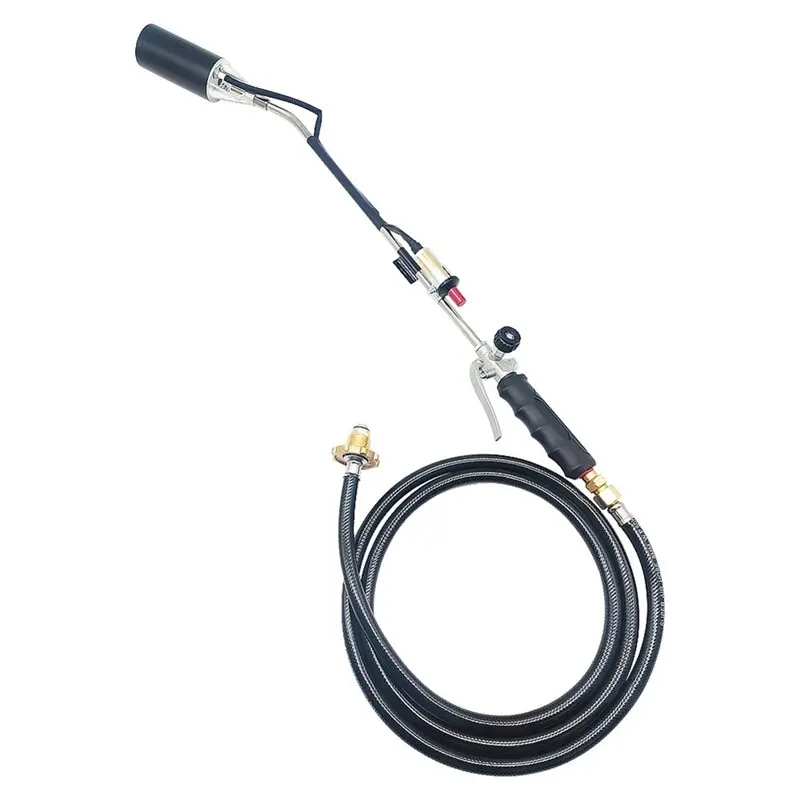 

ABFA For Roof Asphalt Ice Propane Torch Weed Burner Blow Torch Heavy Duty Flamethrower With Turbo Trigger Push Button Igniter