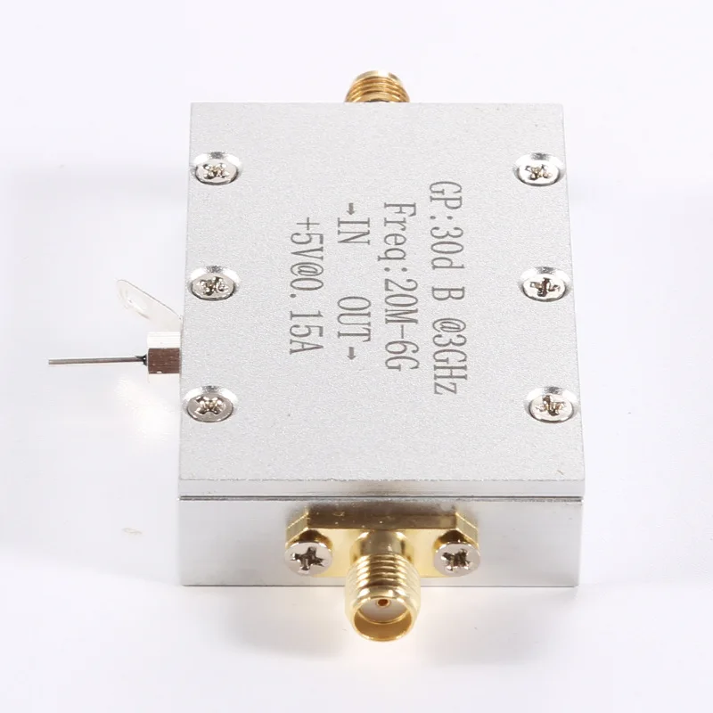 

20M-6G Broadband RF Low Noise Amplifier　High Gain30dB LNA Microwave Amplification Receiving Amplification