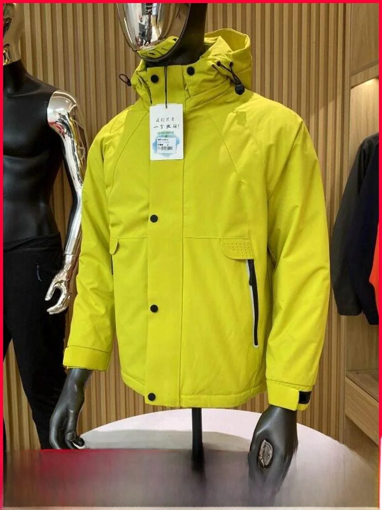 

Tech aphene Men's Outdoor Heavyweight Warmth Puffer Jaet Windproof Waterproof Thiened Autumn Winter Casual Sle Zipper