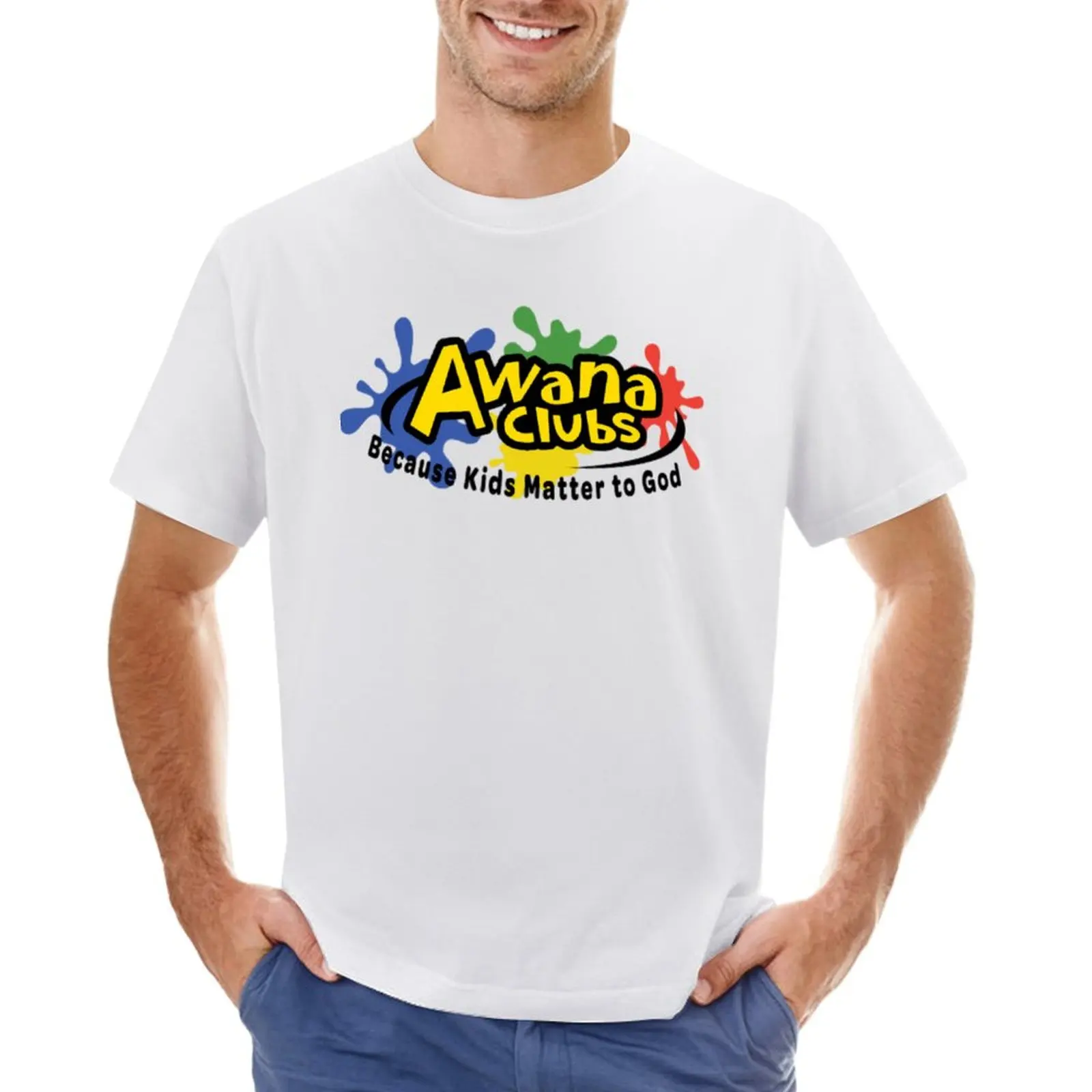 awana club T-shirt hippie clothes oversizeds men clothes