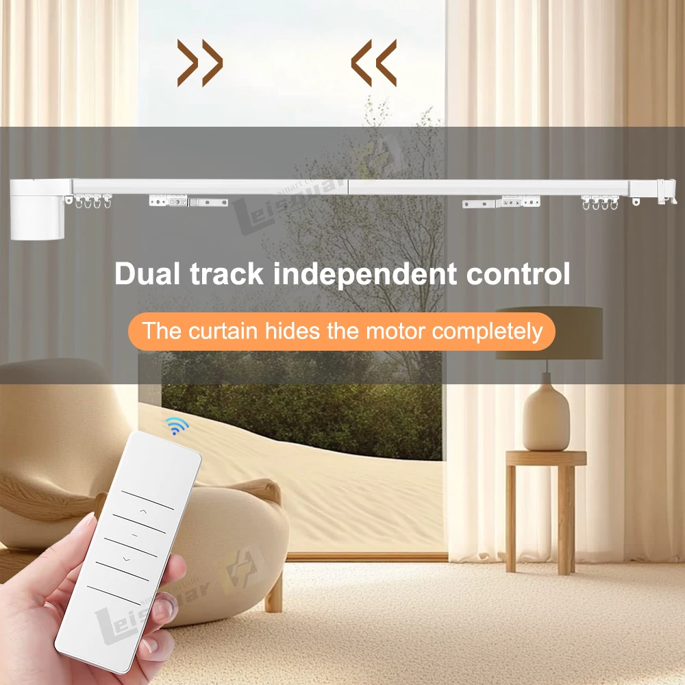 Système de rideau électrique Smart Home, Tuya Wifi, Alexa Zigbee, Alexa, Google Mini Motor, Track Set