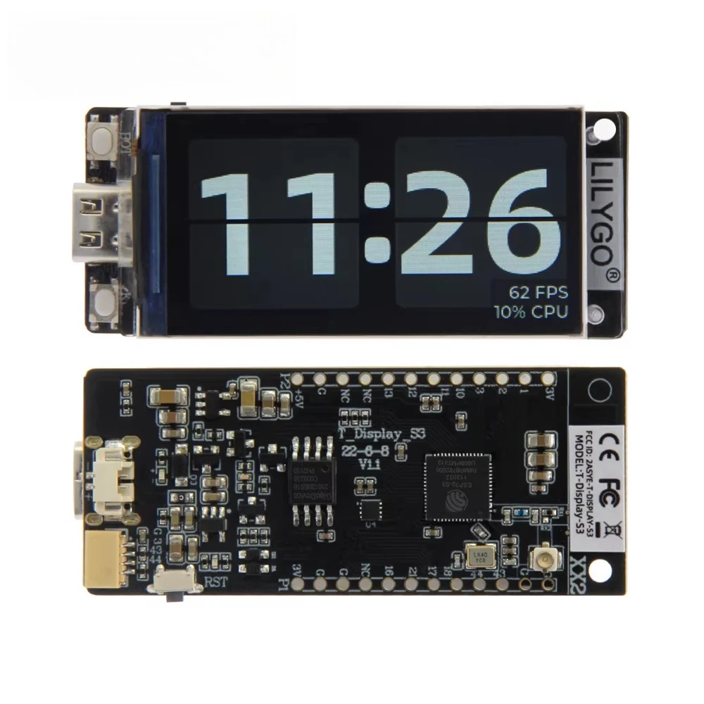 T-Display-S3 ESP32 S3 with 1.9 inch ST7789 LCD Display Development Board WIFI Bluetooth5.0 Wireless Module 170*320 Resolution