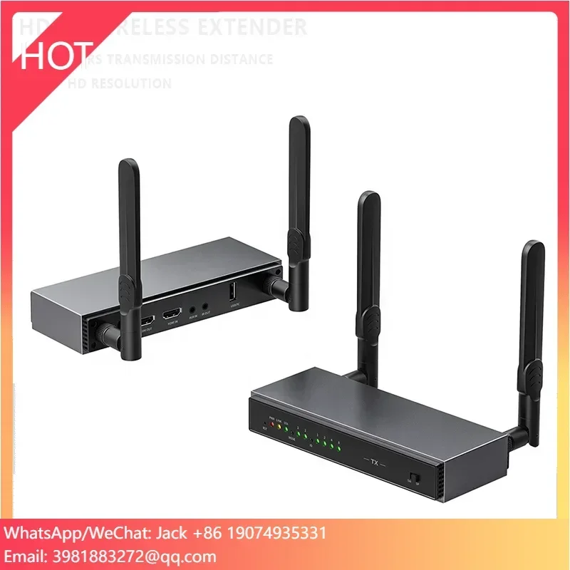 SIBOLAN-transmisor y receptor de vídeo HD inalámbrico, caja de transferencia de gráficos de vídeo, RAM, 1Gbit, 200 metros, compatible con 1080P @ 60hz