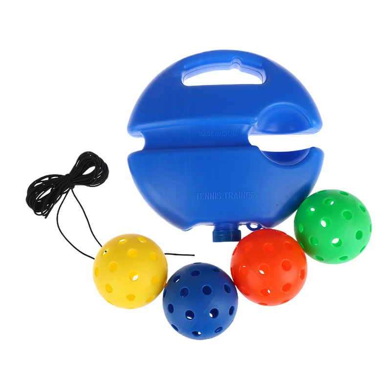 40-hole Pickleball Trainer With String For Single Player Pickleball Training Aid Adult Exercise Self-study Rebound Pickleball