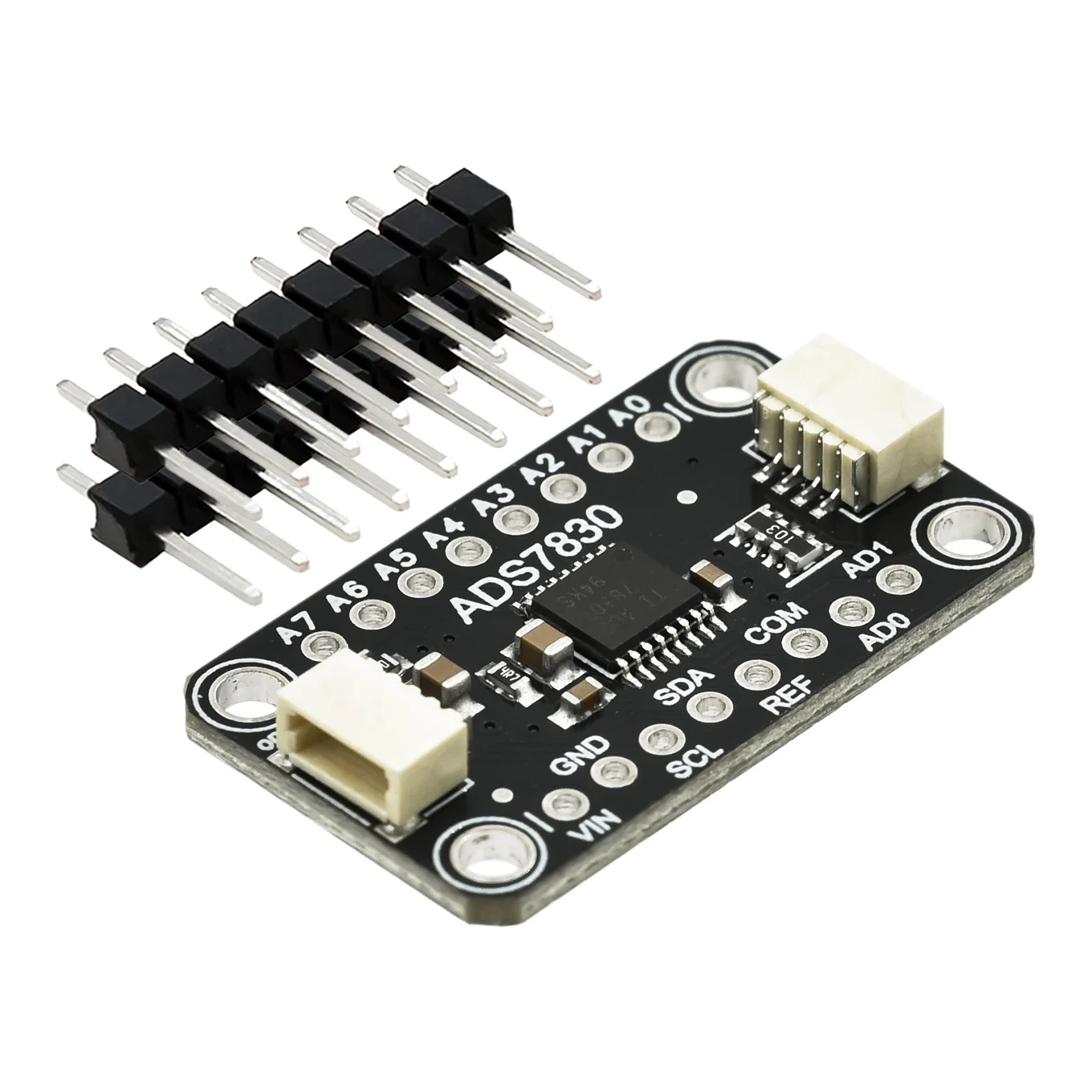 ADS7830 8-Channel 8-Bit ADC Analog-To-Digital Converter Module with I2C Qwiic-Compatible Multi-Channel Sensor Data Acquisition