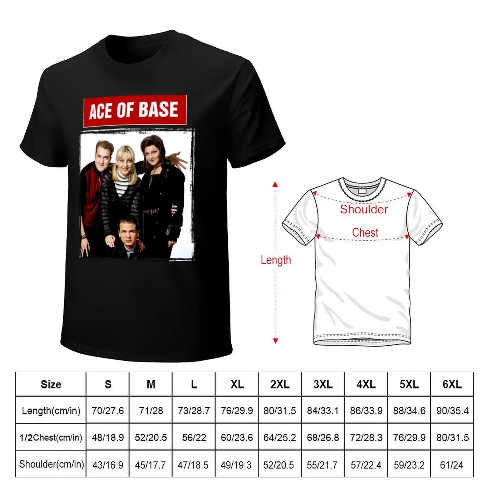 Ace of Base Band T-shirt vintage tops mens t shirts pack