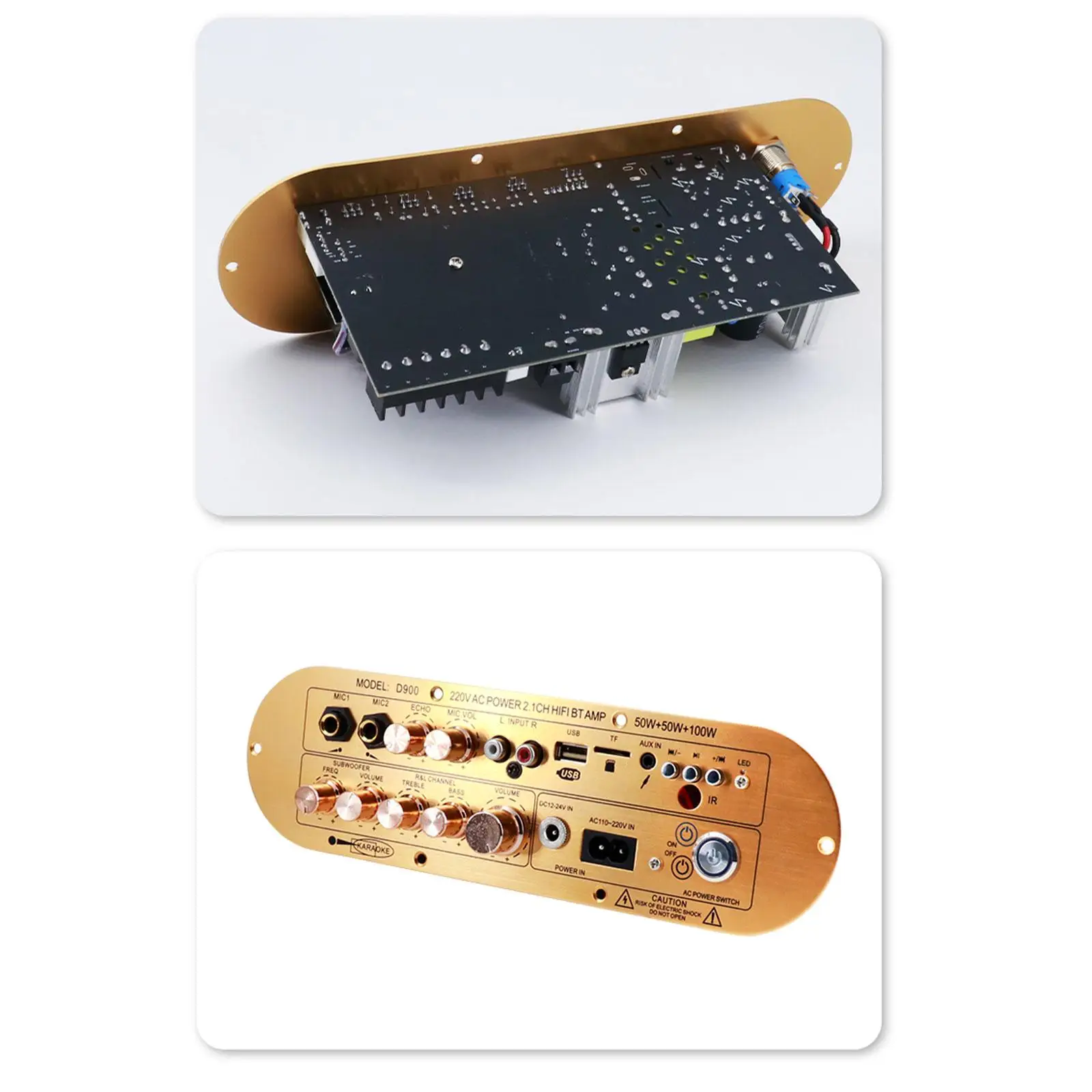 Picture 5: Digital Power Amplifier Board High Performance DIY Speaker D900 2.1 Universal Bluetooth for Mic AUX USB Smartphones Computers