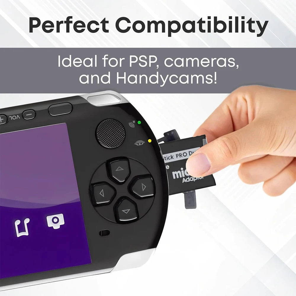 TF إلى MS SD بطاقة الذاكرة عصا برو Duo محول قارئ محول ل PSP1000/PSP2000/PSP3000 المزدوج فتحة محول الألعاب الملحقات #2