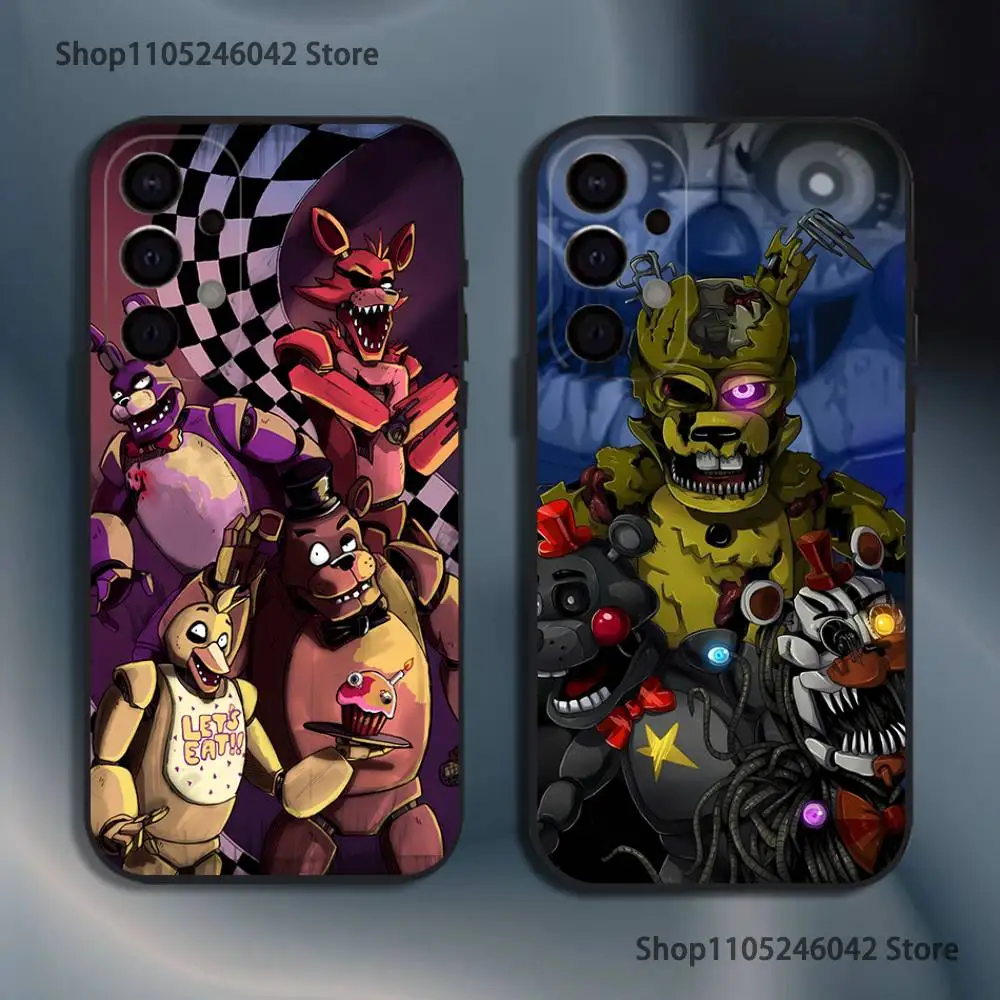 

Чехол для телефона W-FNAFS с черным чехлом для Samsung S25, S24, S21, S22, S23, S30, Ultra, S20, Plus, Fe, Lite, 5G