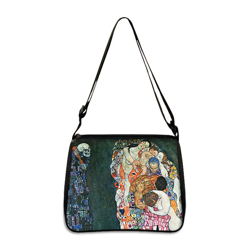 Retro Van Gogh Starry Oil Painting Handbag Women Art Sunflower Fashion Shopping Bags Leisure Go Shopping Underarm Bag Gift