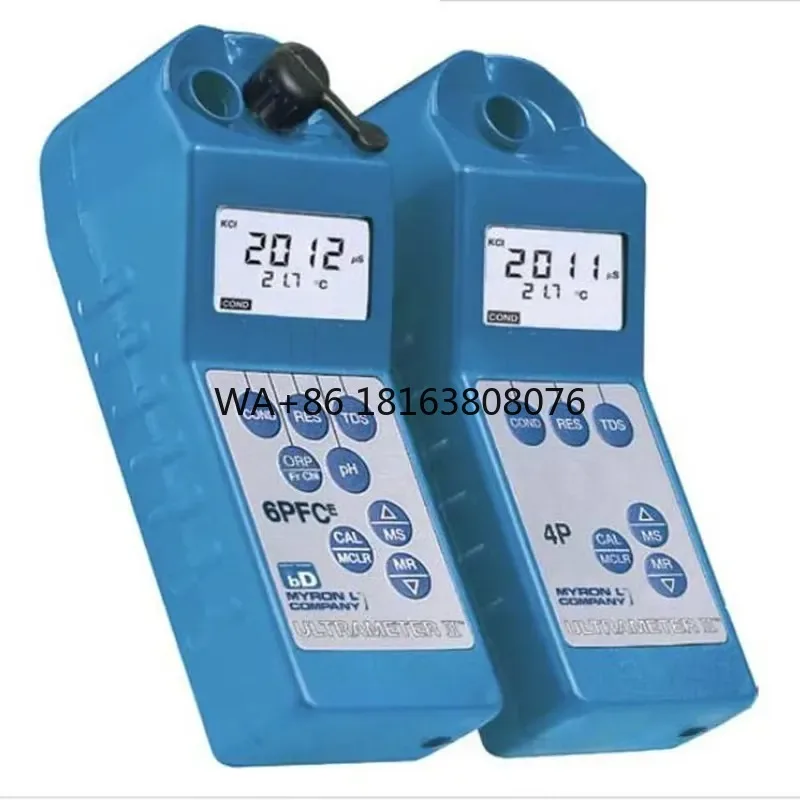 Ultramete II 6PFCE Handheld Multi-parameter Water Quality Analyzer Superior Resolution 4 Digit LCD Displays