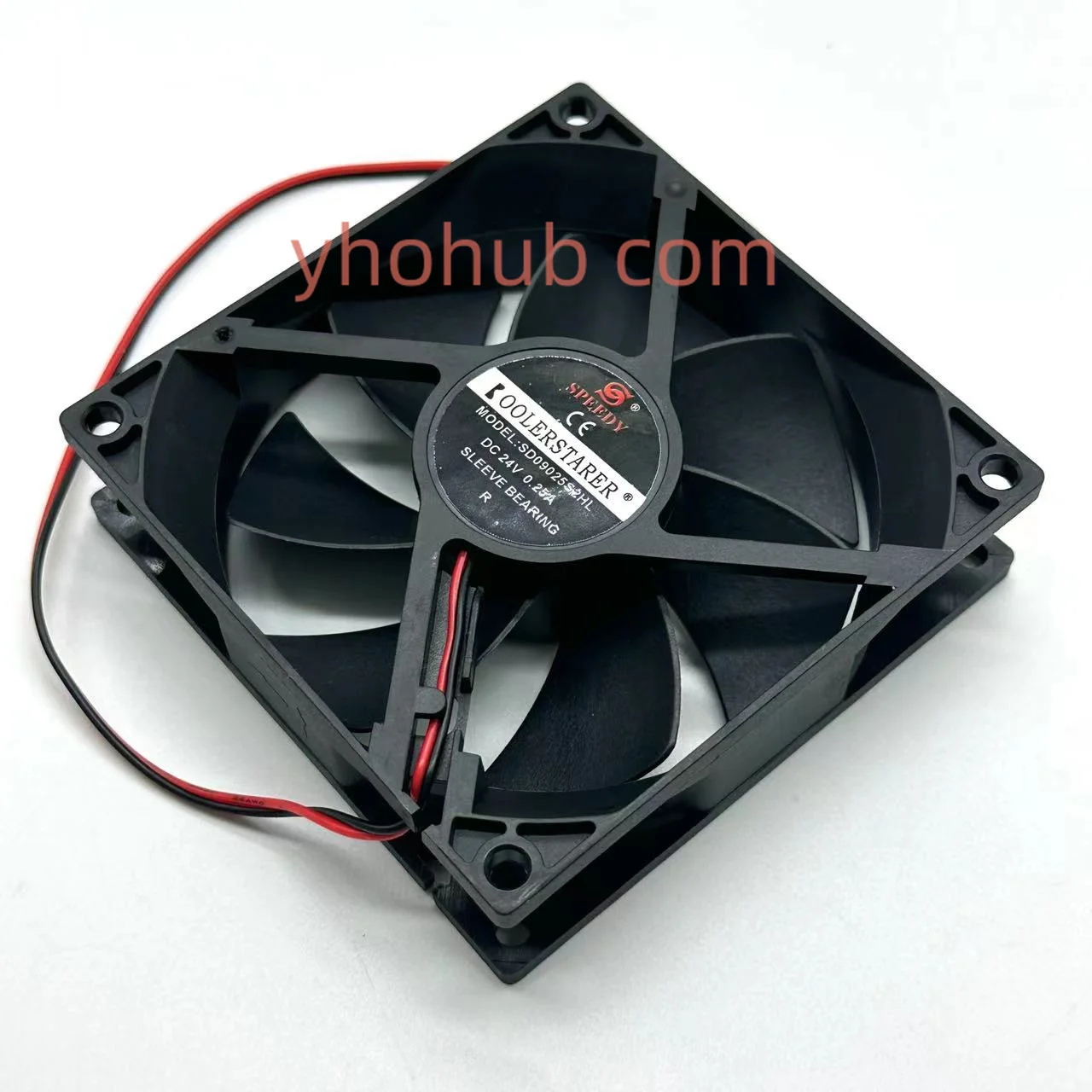 SPEEDY SD09025S2HL DC 24V 0.25A 92x92x25mm 2-Wire Server Cooling Fan