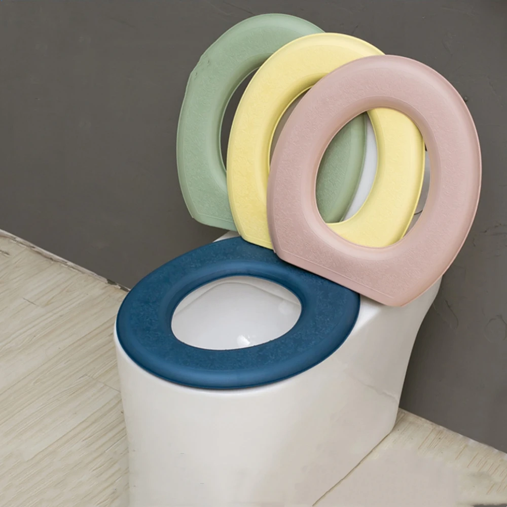 Wasserdicht Weiche Wc Sitz Abdeckung Badezimmer Waschbar Closes Matte Pad Kissen O-form Wc Sitz Bidet Wc Abdeckung Zubehör – Detail 1
