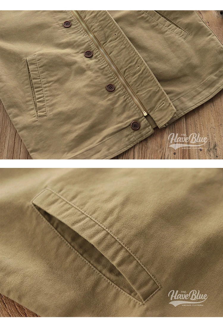0602 # frühjahr und Herbst Neue Amerikanischen Retro Verdickt Casual Deck Jacke Männer der Mode 100% Baumwolle Gewaschen Alte Lose fracht Mantel – Detail 12