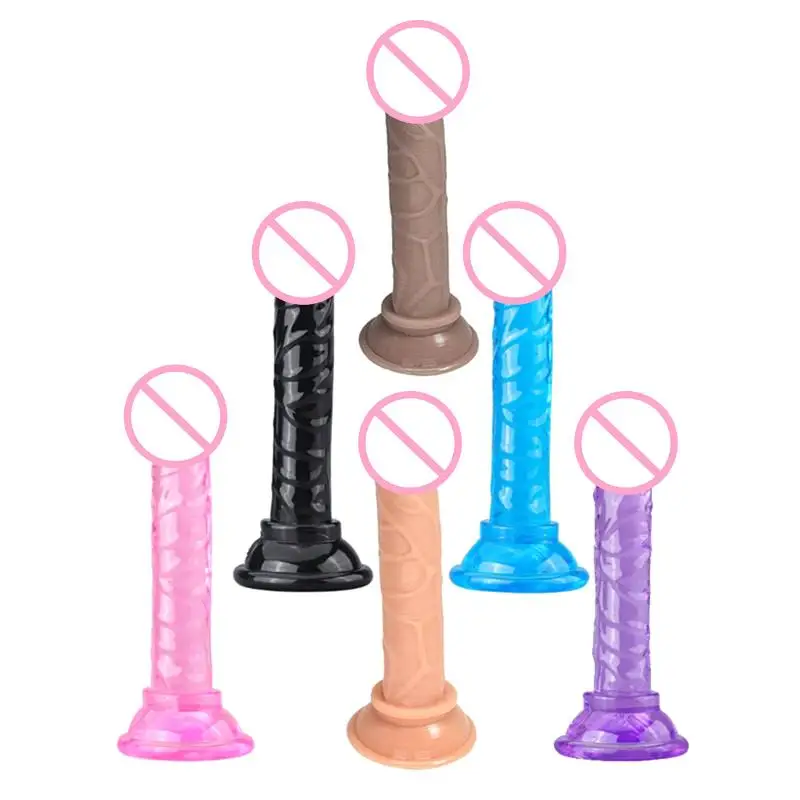 Realistic Dildos For Women No Vibrator Sex Toys Couples Crystal Jelly Mini Penis Vagina Anal Butt Plug Female Masturbation