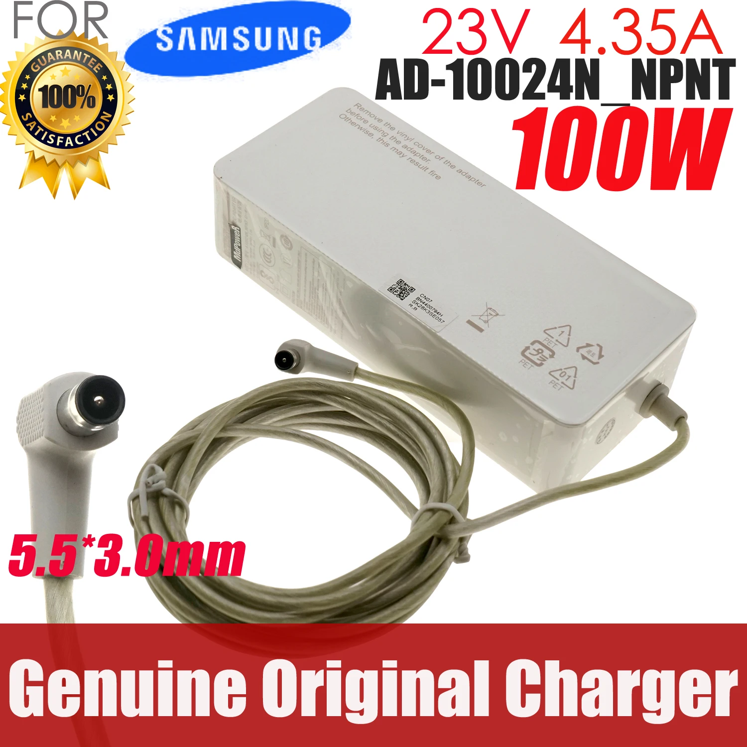 

Genuine 23V 4.35A A10024-NPNT compatible 22V 4.54A 100W AC Adapter Charger For SAMSUNG C27HG70C Monitor Power Supply BN44-00794A