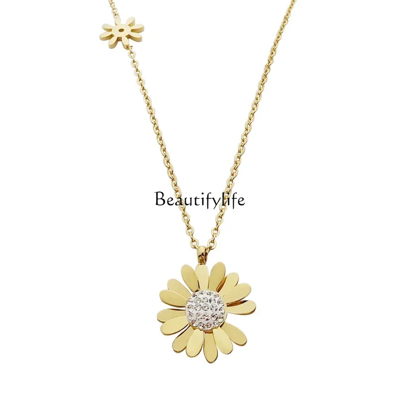 

Little Daisy Female Niche Versatile Clavicle Chain Accessories Simple Temperament