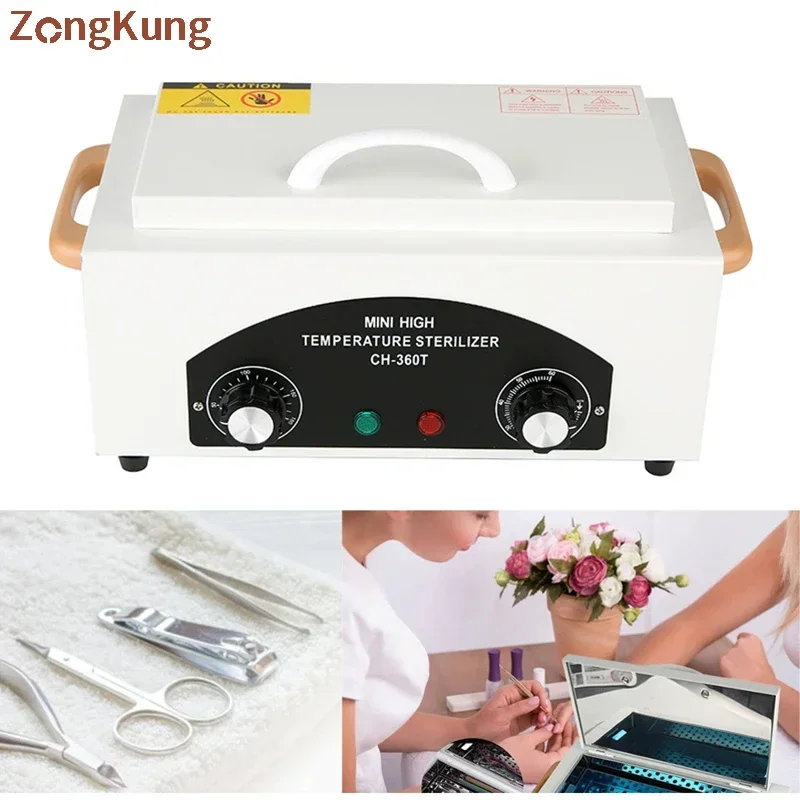 Electric High Temperature Sterilization Box Dental Toolweezers Scissors Disinfection Cabinet Dentistry Nailool Sterilizer