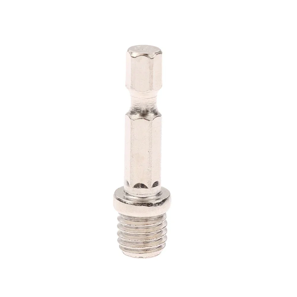 1/4 Hexagon Connecting Rod Polishing Disc Power Tools Screwdriver Silver Metal Accessories Adapter Connecting Rod