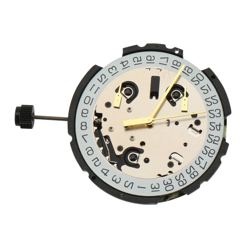 B-M For ETA G10.212 Quartz Watch Movement With Stem & Battery 6 Pin Date At Watch Repair Parts