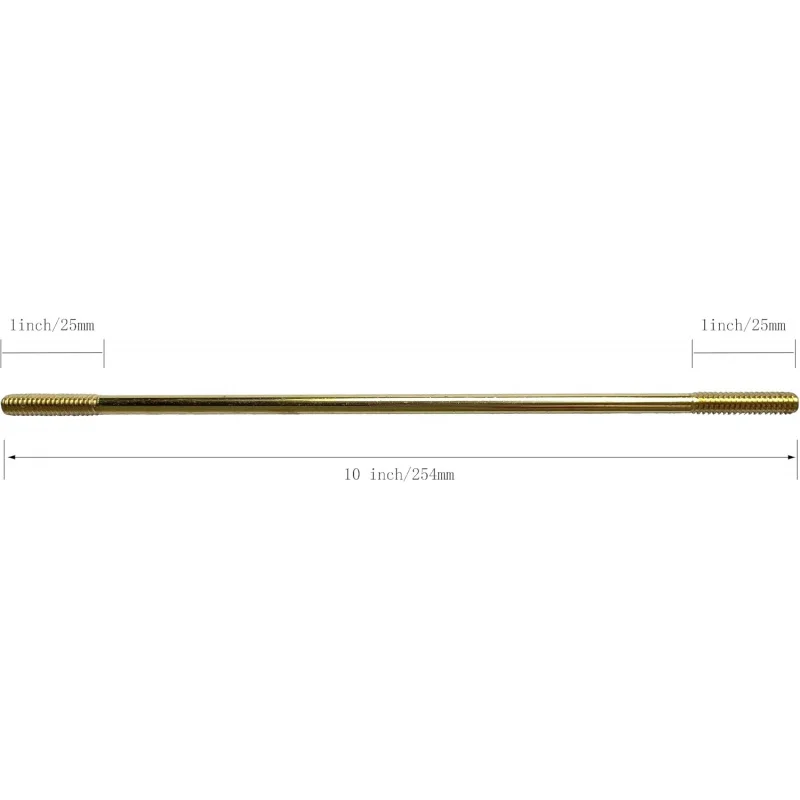 10 Inch Toilet Float Rod,1/4 Thread Brass   and   Ball  , Arms,