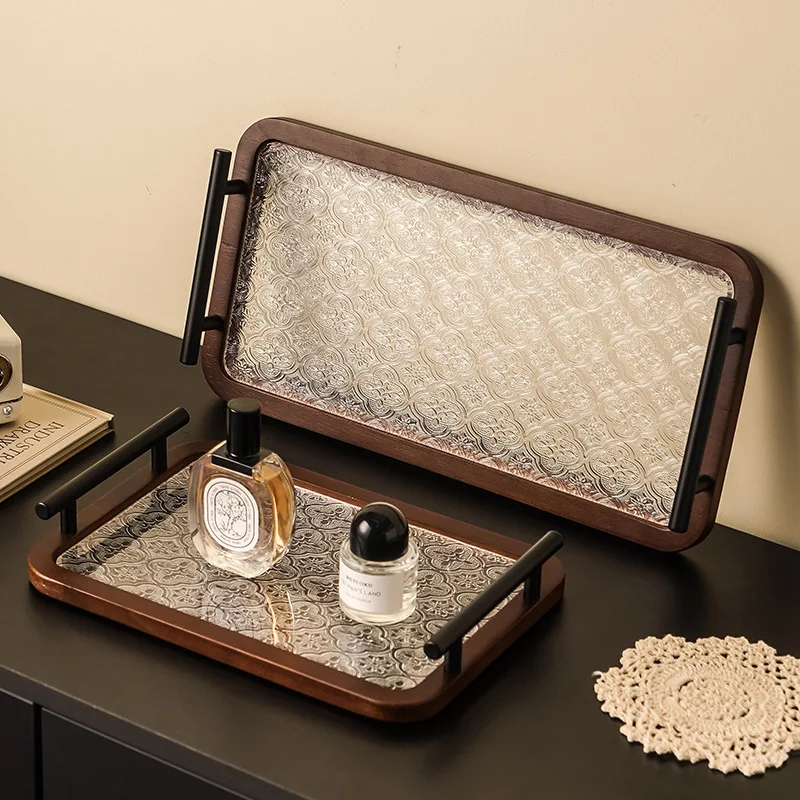 

Легкая роскошная стильная полка для хранения духов, прозрачная настольная косметическая продукция, различная организация, полка для туалетного столика