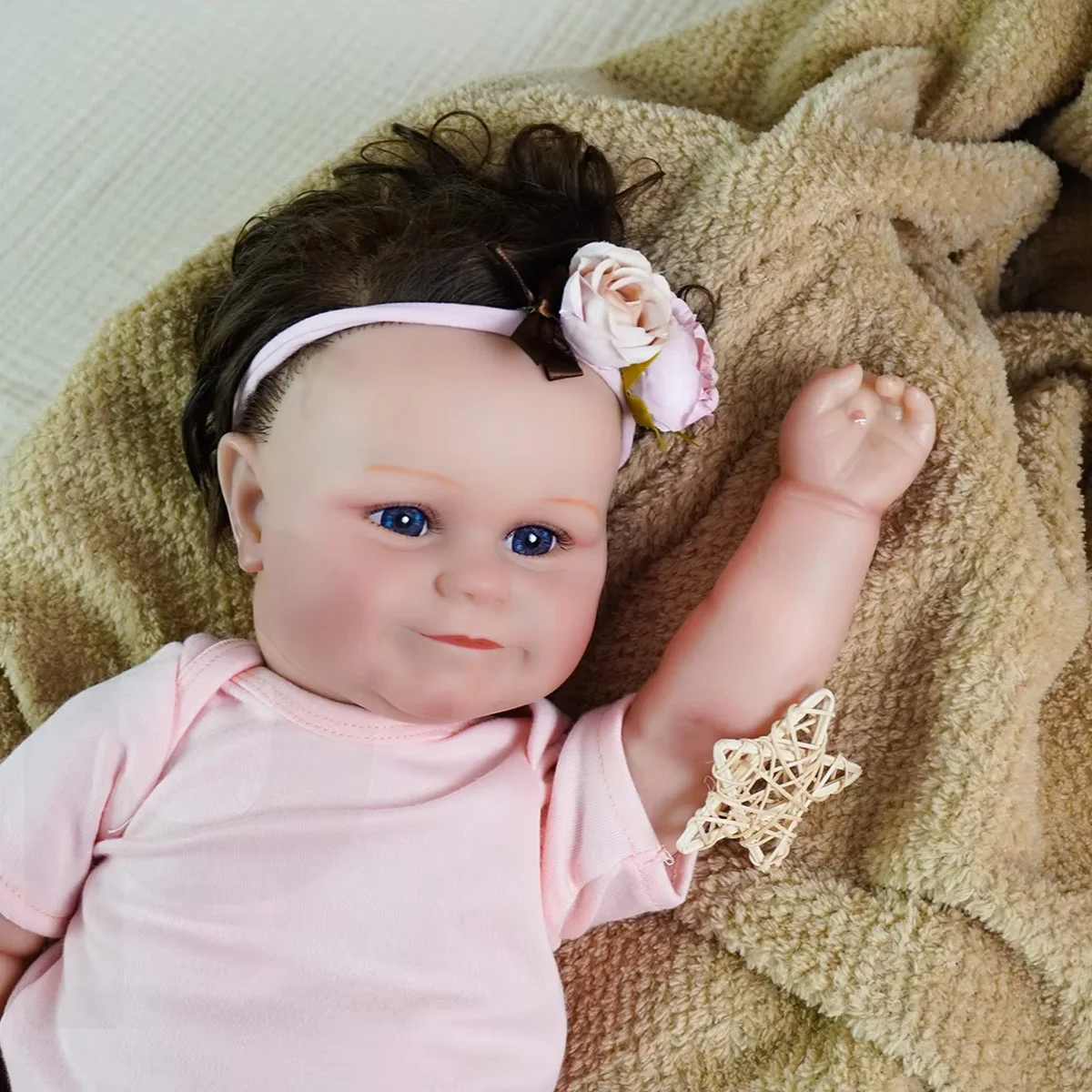 

JOYORA 50CM Realistic Rebirth Doll Newborn Baby Size Doll 3D Skin Completed Painting Handmade Art Doll Cute Children'S Playmate