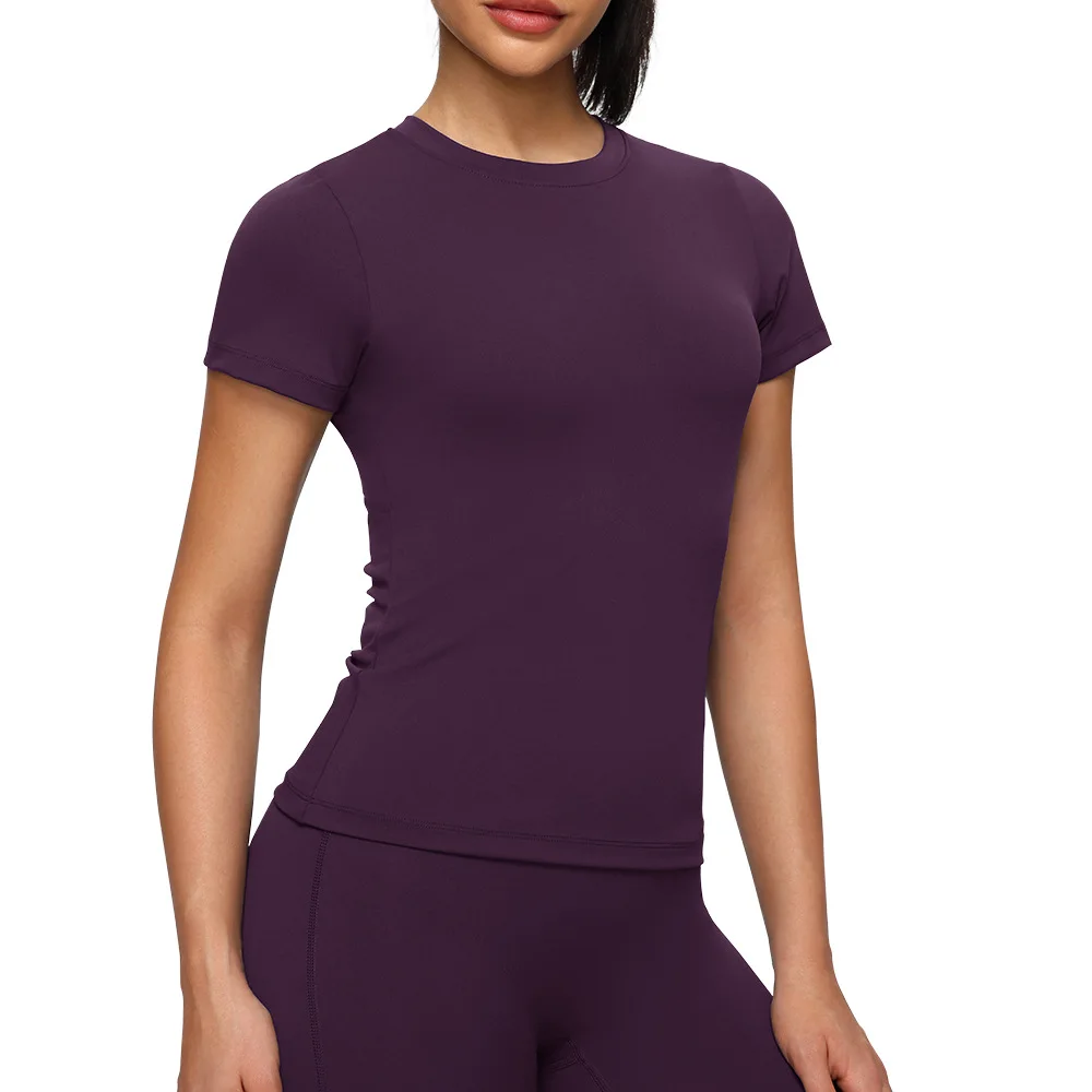 

Women's Yoga T-Shirt Short Sleeve Soft Workout Top for women Slim Fit Quick Dry Breathable Tee for Gym Running Pilates Fitness