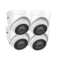US Stock ANNKE C500 I51DS 4pcs Set 3K 5MP PoE IP Camera Dome 30m IR H.265 RTSP IP67 Microphone Audio Network Camera
