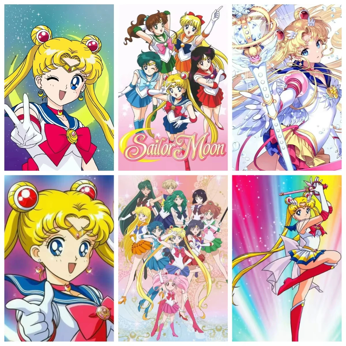 Anime Character Sailor Moon Jigsaw Puzzles 500/1000/1200/2000PCS Wall Decor for Living Room Perfect Gift No Frame
