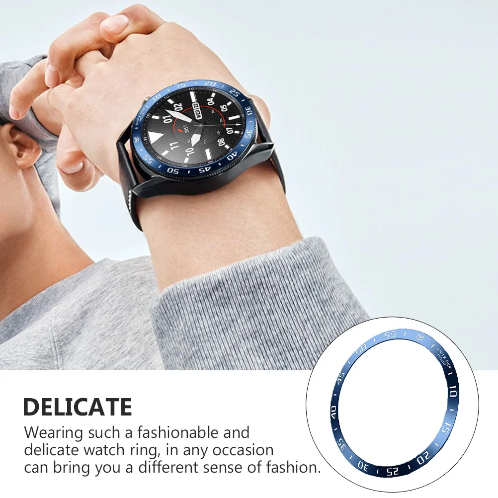 

Stainless Steel Watch Bezel 45Mm Replacement for Watch 3 Protective Ring Upgrade Luxury Design Bezel Insert Protective