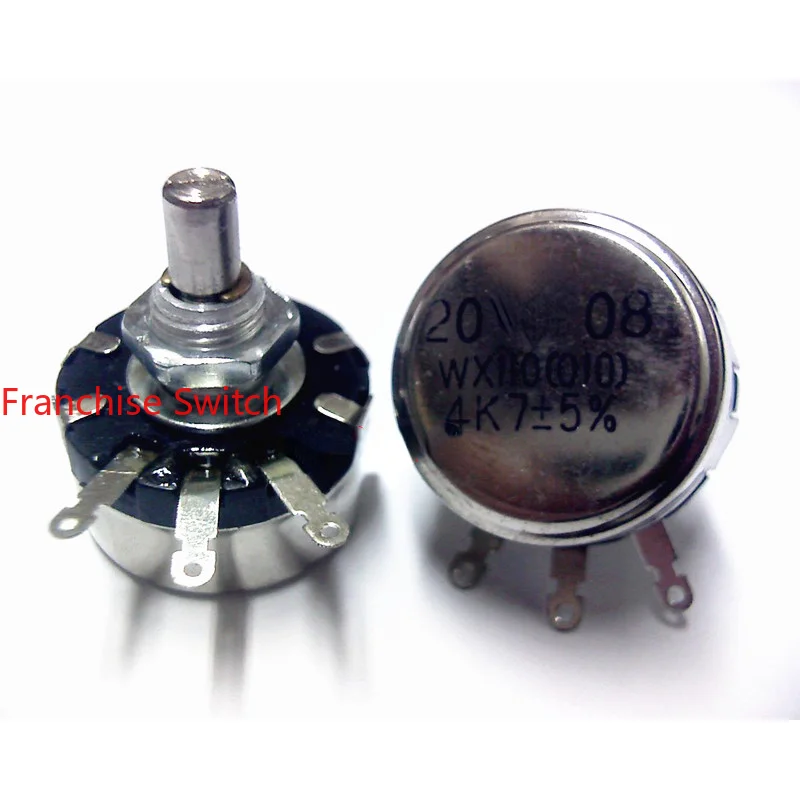 

10PCS Single Winding Potentiometer WX010 WX110 With Complete Specifications 1K 2K2 4K7 5K6 10K 22K